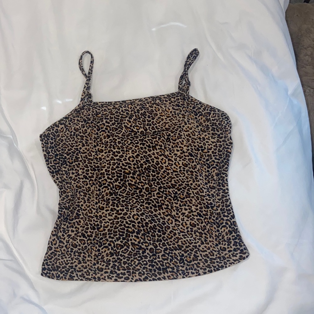 Shein cheetah tank top